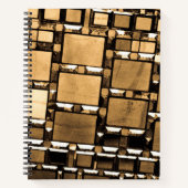 Sepia Mirror Pattern Notizblock (Vorderseite)