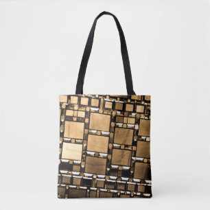 Sepia Mirror Pattern Tasche