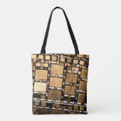 Sepia Mirror Pattern Tasche (Rückseite)