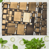 Sepia Mirrors Geschirrtuch (Gefaltet)