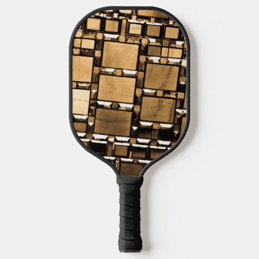 Sepia Mirrors Muster Pickleball Schläger (Vorderseite)