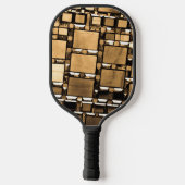 Sepia Mirrors Muster Pickleball Schläger (Rückseite)