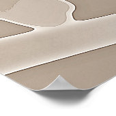 Sepia Money im Kopf in Regenbogenbrille Poster (Ecke)