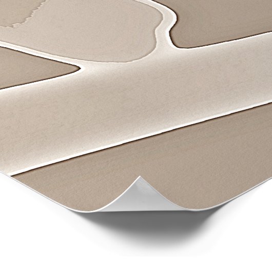 Sepia Money im Kopf in Regenbogenbrille Poster (Ecke)