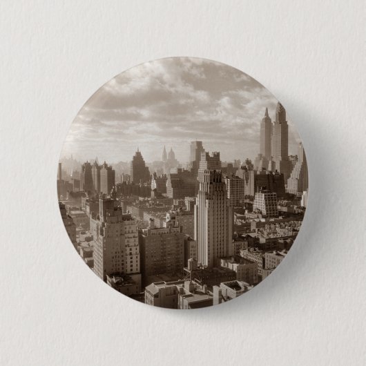 Sepia New York City Button (Vorderseite)
