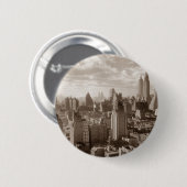 Sepia New York City Button (Vorne & Hinten)