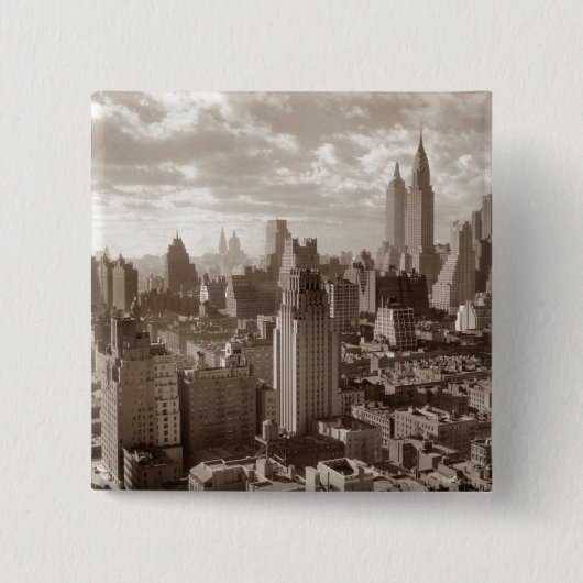 Sepia New York City Button (Vorderseite)