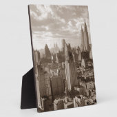 Sepia New York City Fotoplatte (Seite)