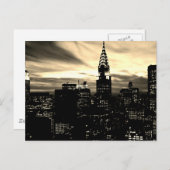 Sepia New York City Midtown Postkarte (Vorne/Hinten)