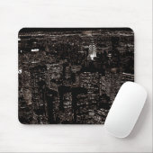 Sepia New York City Night Skyline Mousepad (Mit Mouse)