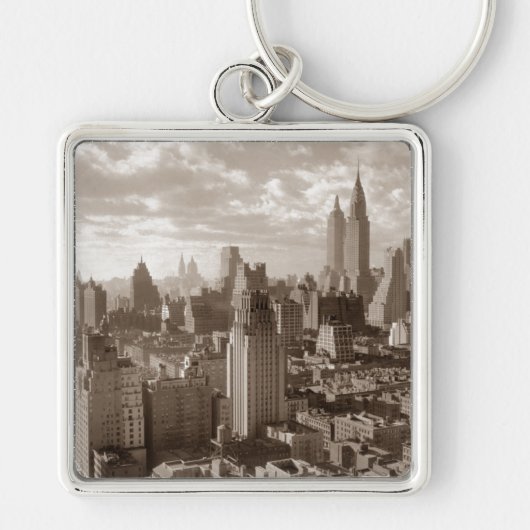 Sepia New York City Schlüsselanhänger (Vorne)