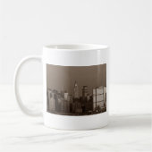 Sepia New York City Skyline Kaffeetasse (Links)