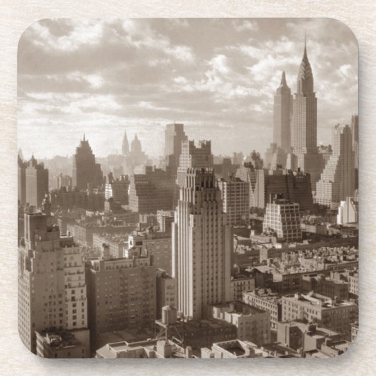 Sepia New York City Untersetzer (Vorderseite)