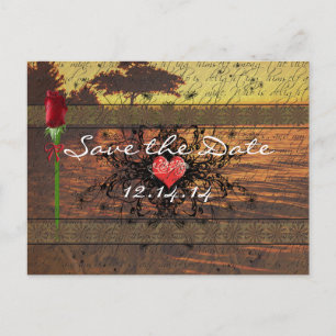 Sepia Old Time Rosen unter den beruhigenden Wellen Ankündigungspostkarte