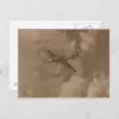 Sepia-Orkan Postkarte (Vorne/Hinten)
