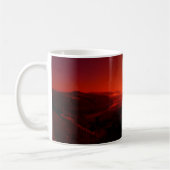 Sepia Panorama Landschaft Tasse (Links)