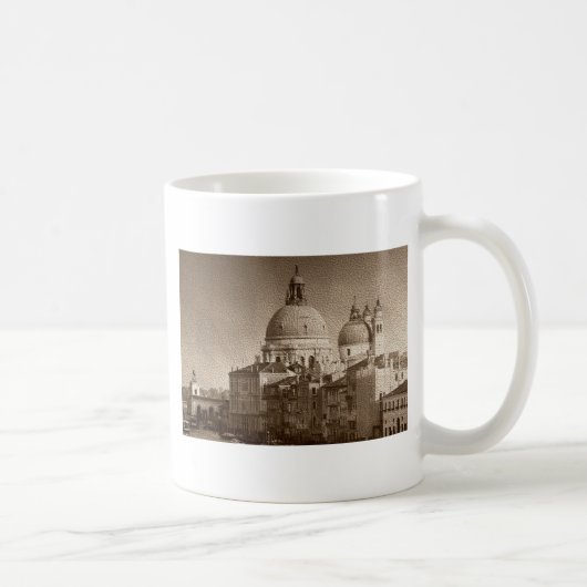Sepia Paper Effect Venice Grand Canal Kaffeetasse (Rechts)
