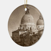 Sepia Paper Effect Venice Grand Canal Keramikornament (Links)