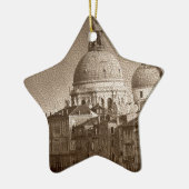Sepia Paper Effect Venice Grand Canal Keramikornament (Links)