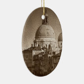 Sepia Paper Effect Venice Grand Canal Keramikornament (Rechts)