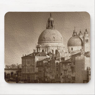 Sepia Paper Effect Venice Grand Canal Mousepad