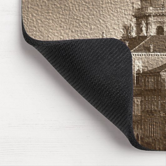Sepia Paper Effect Venice Grand Canal Mousepad (Ecke)
