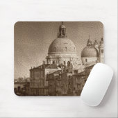 Sepia Paper Effect Venice Grand Canal Mousepad (Mit Mouse)