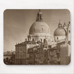 Sepia Paper Effect Venice Grand Canal Mousepad