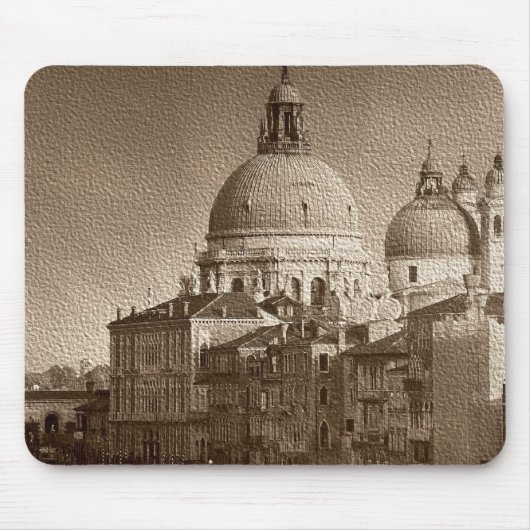 Sepia Paper Effect Venice Grand Canal Mousepad (Vorne)