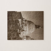 Sepia Paper Effect Venice Grand Canal Puzzle (Horizontal)