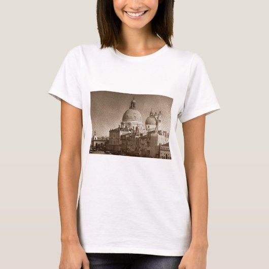 Sepia Paper Effect Venice Grand Canal T-Shirt (Vorderseite)