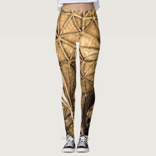 Sepia Portugiesische Decke Leggings