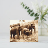 Sepia Postkarte (Stehend Vorderseite)