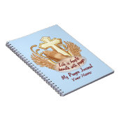 Sepia Prayer Hands Christlich Notizblock (Rechte Seite)