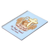 Sepia Prayer Hands Christlich Notizblock (Linke Seite)