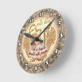 Sepia Prayer Hands Christliche Uhr (Winkel)