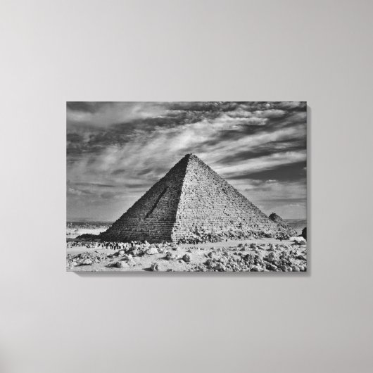 Sepia Pyramid Leinwanddruck (Vorderseite)