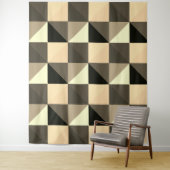Sepia Quadrangles Tapestry Wandteppich (Beispiel)
