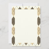 Sepia Raute Pattern DIY Card Karte (Vorderseite)