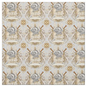 Sepia-Ritterschild Stoff (Muster)