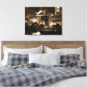 Sepia Rolls Royce Leinwanddruck (Insitu (Schlafzimmer))