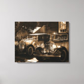 Sepia Rolls Royce Leinwanddruck (Vorderseite)