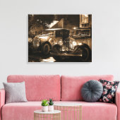 Sepia Rolls Royce Leinwanddruck (Insitu (Wohnzimmer))