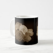 Sepia Rose Bouquet Kaffeetasse (Vorderseite Links)
