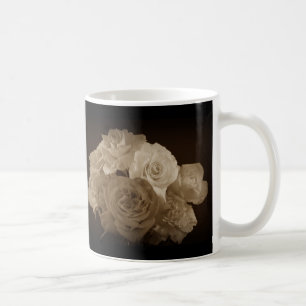 Sepia Rose Bouquet Kaffeetasse