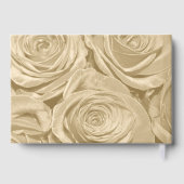 Sepia Rose Fotovorlage Goldenes Jahr Gästebuch (Rückseite)