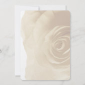 Sepia Rose Hochzeit Einladung (Rückseite)