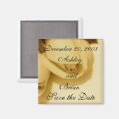 Sepia Rose Magnet (Vorderseite/Rückseite)