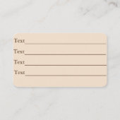 sepia Rose Rose Knospen Blume Kunstgärtnerflorist Visitenkarte (Rückseite)