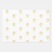 Sepia Rose Wrapping Paper Set Geschenkpapier Set (Vorderseite 2)